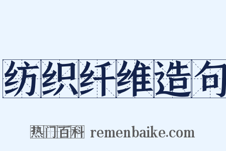纺织纤维造句是什么意思的图片